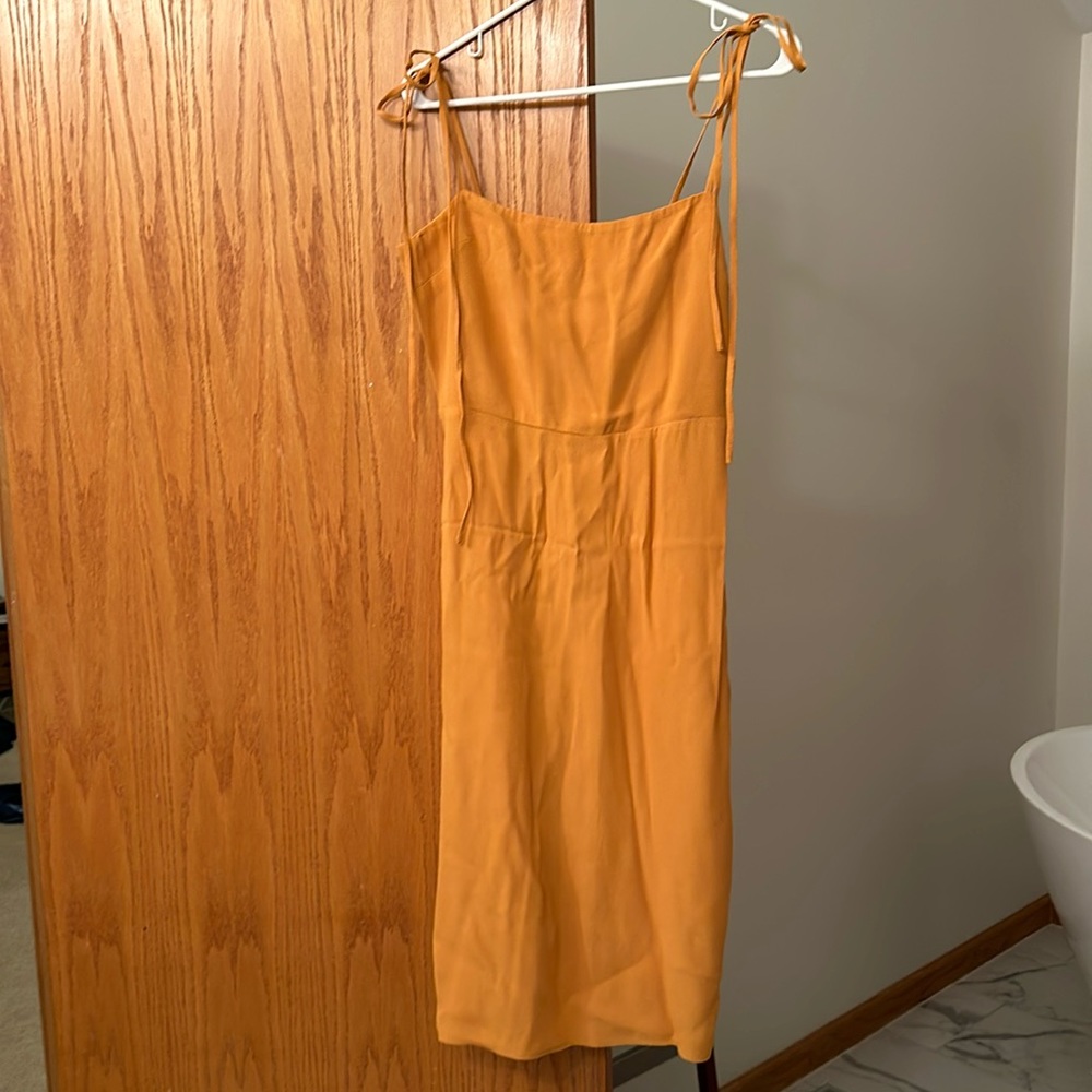 Reformation Gold Sundress